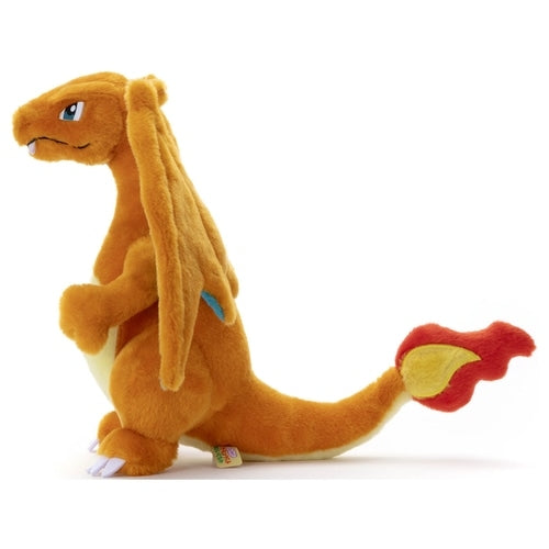 Authentic Pokemon Charizard plush toy, soft and cuddly from Japan
