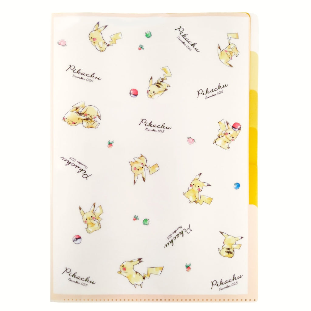 5 index clear file “Pikachu number025” Pikachu flyer
