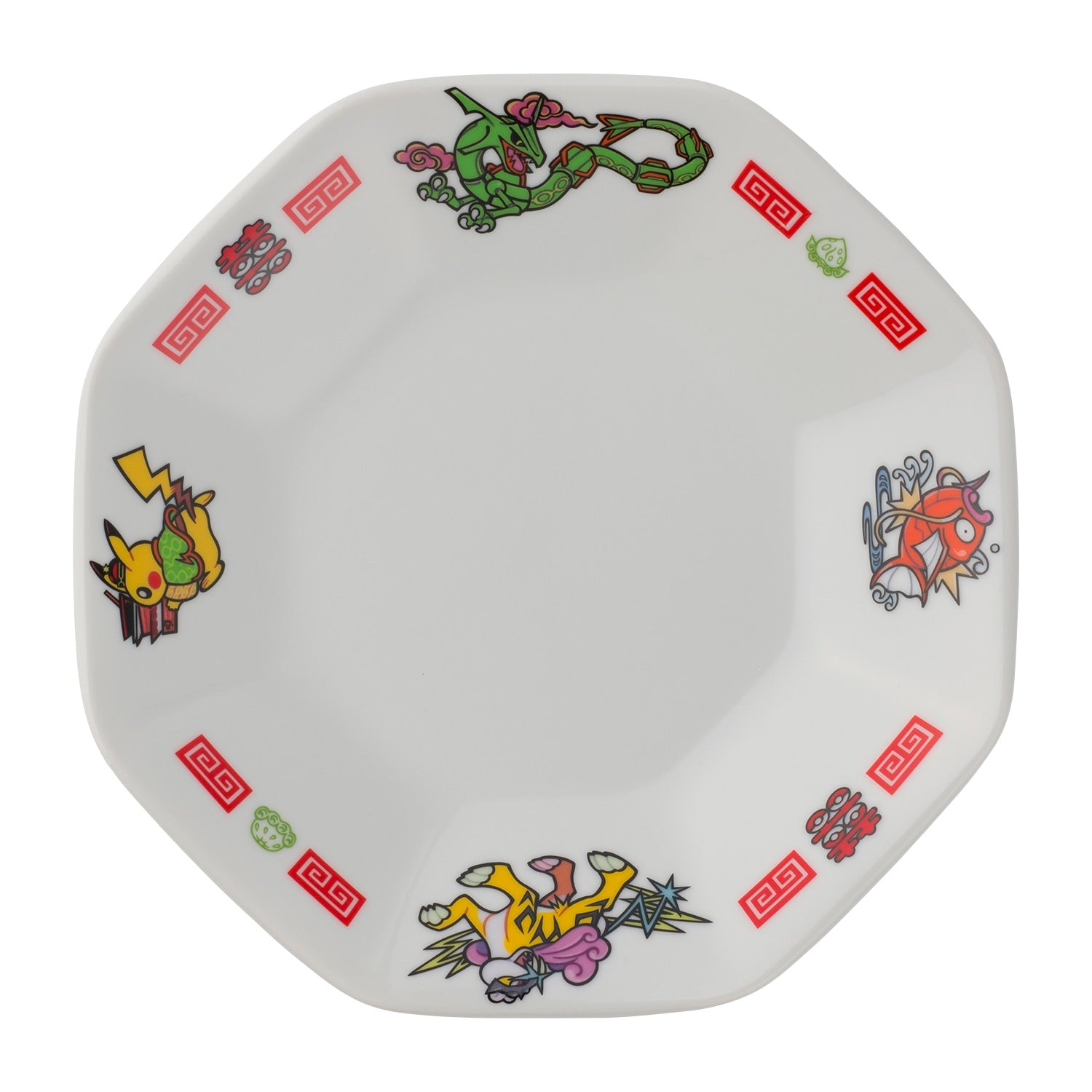 Octagonal Plate Pikachu Hanten