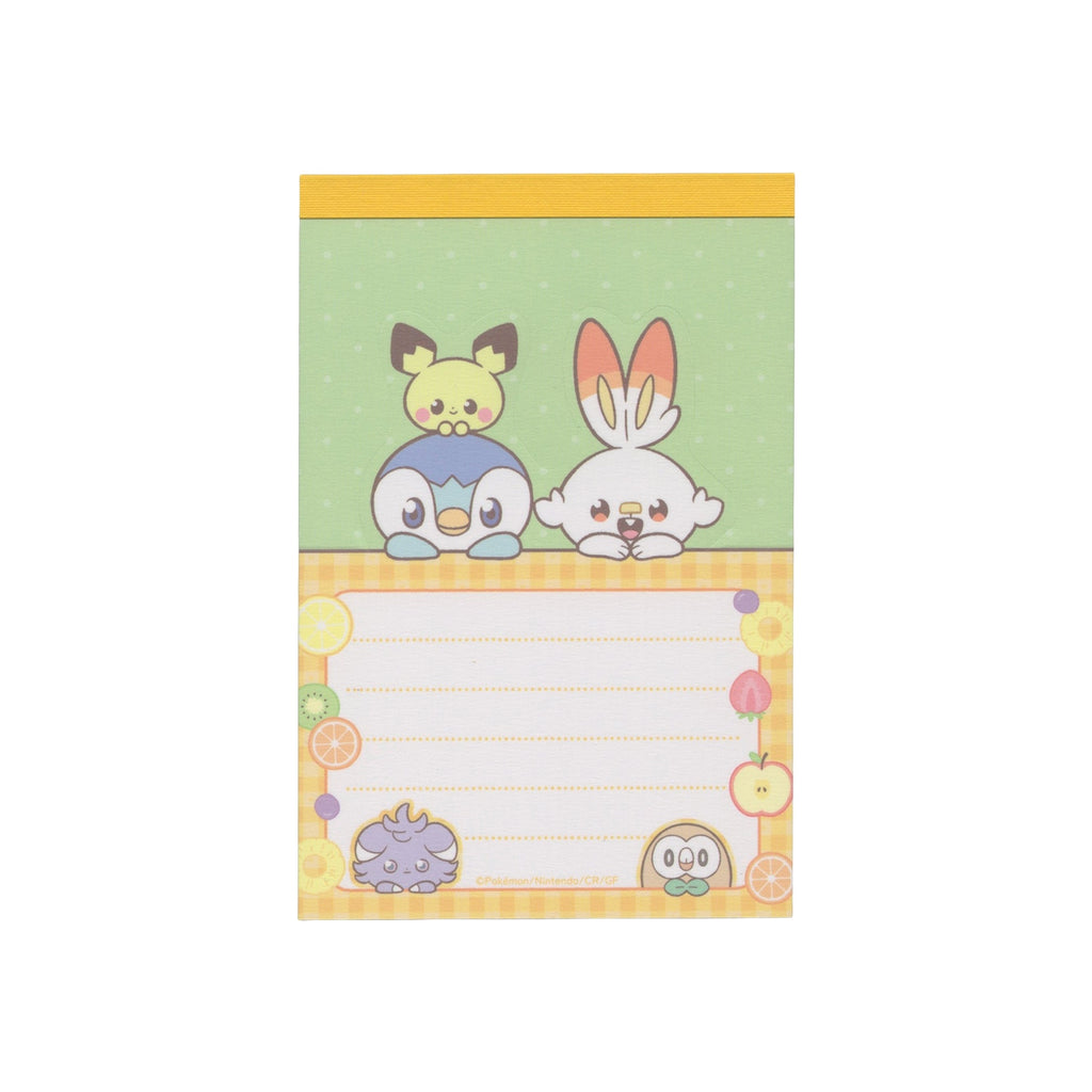 Stand Memo B Poke Piece Fruit Series notebook from Japan with colorful fruit design