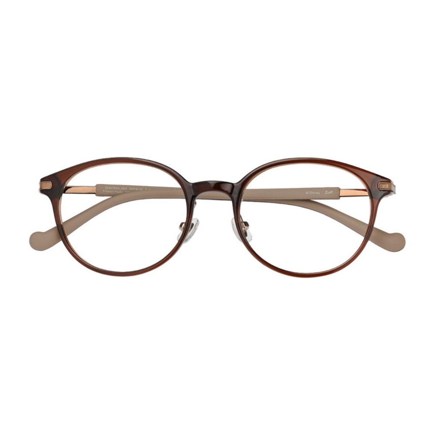 Zoff MICKEY&MINNIE Minnie Mouse Boston Type Glasses Dull Pastel Color Free Size ZC241002_43A1