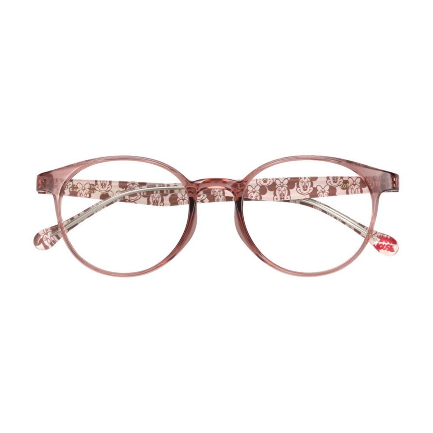 Zoff Mickey & Friends Minnie Mouse Boston Type Glasses Free Size ZA241029_21A1