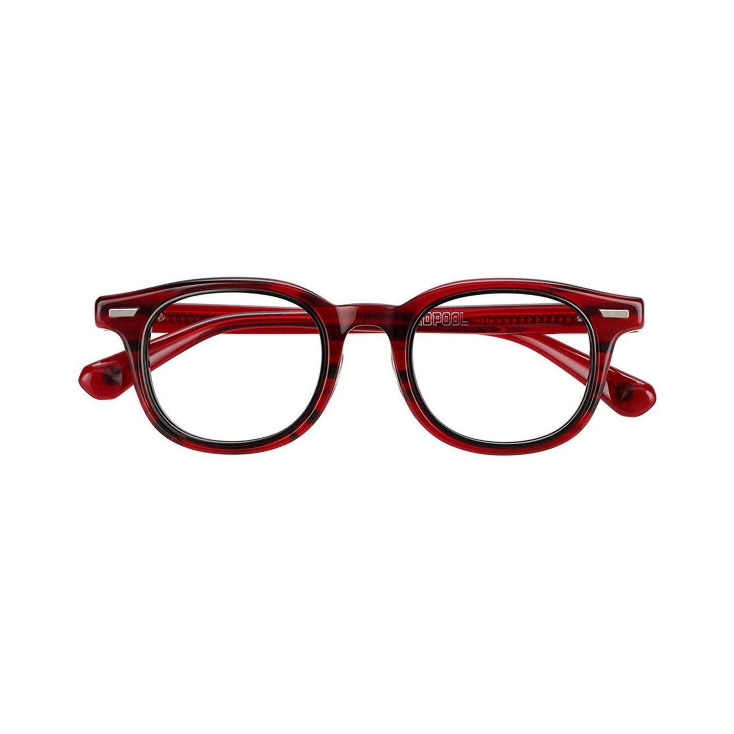 Zoff | MARVEL COLLECTION Deadpool & Wolverine [Deadpool Model] Wellington-type Glasses | Date Glasses Prescription (Lens Exchange Ticket Included) Unisex Free Size ZO251019_23A1