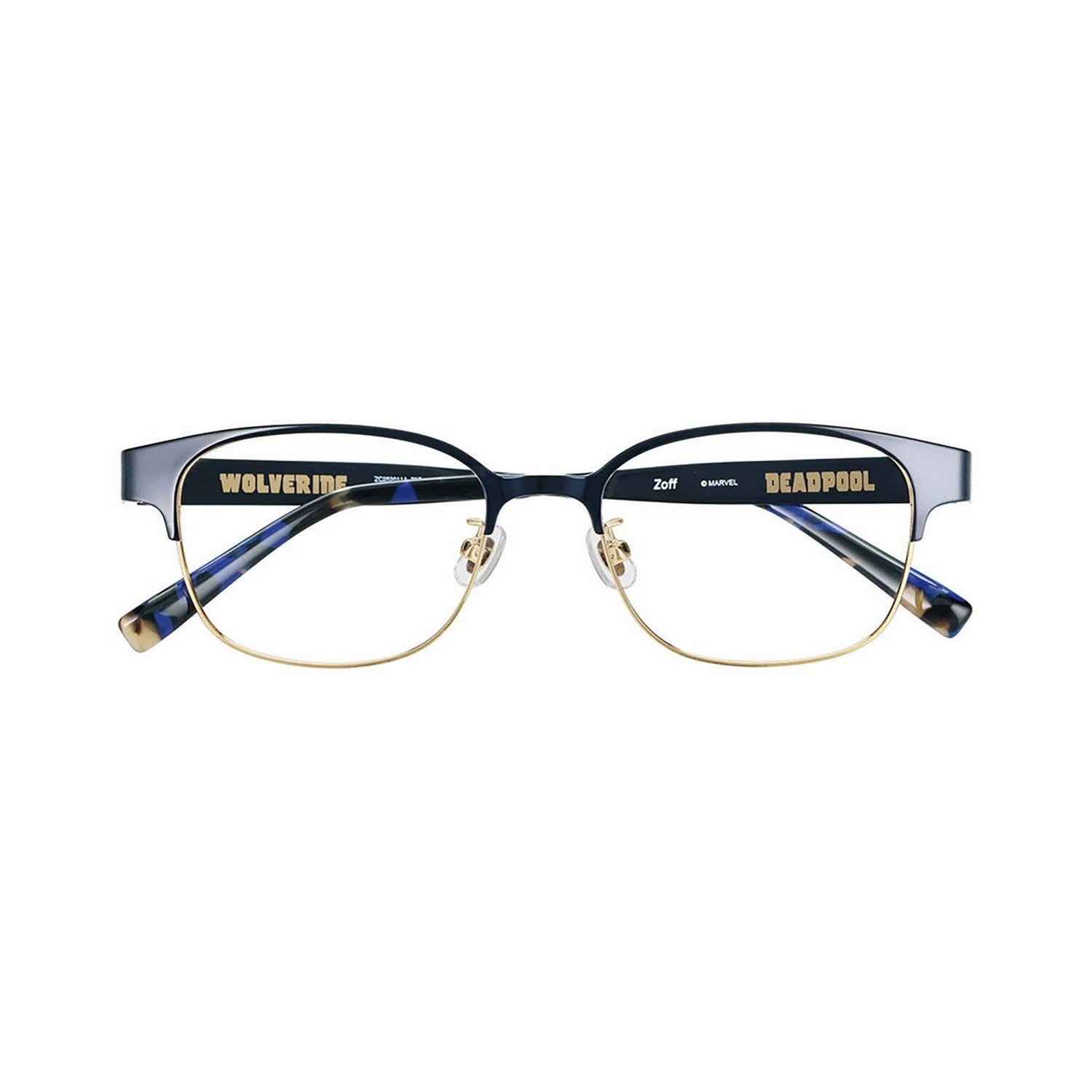 Zoff | MARVEL COLLECTION Deadpool & Wolverine Wellington type glasses | Date glasses with prescription (lens exchange coupon included) Unisex Free size ZC252011_72E1