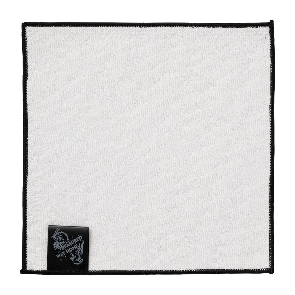 Close-up of Pokemon Hand Towel with TREASURED WAY HOME logo, made in Japan with high-quality materials