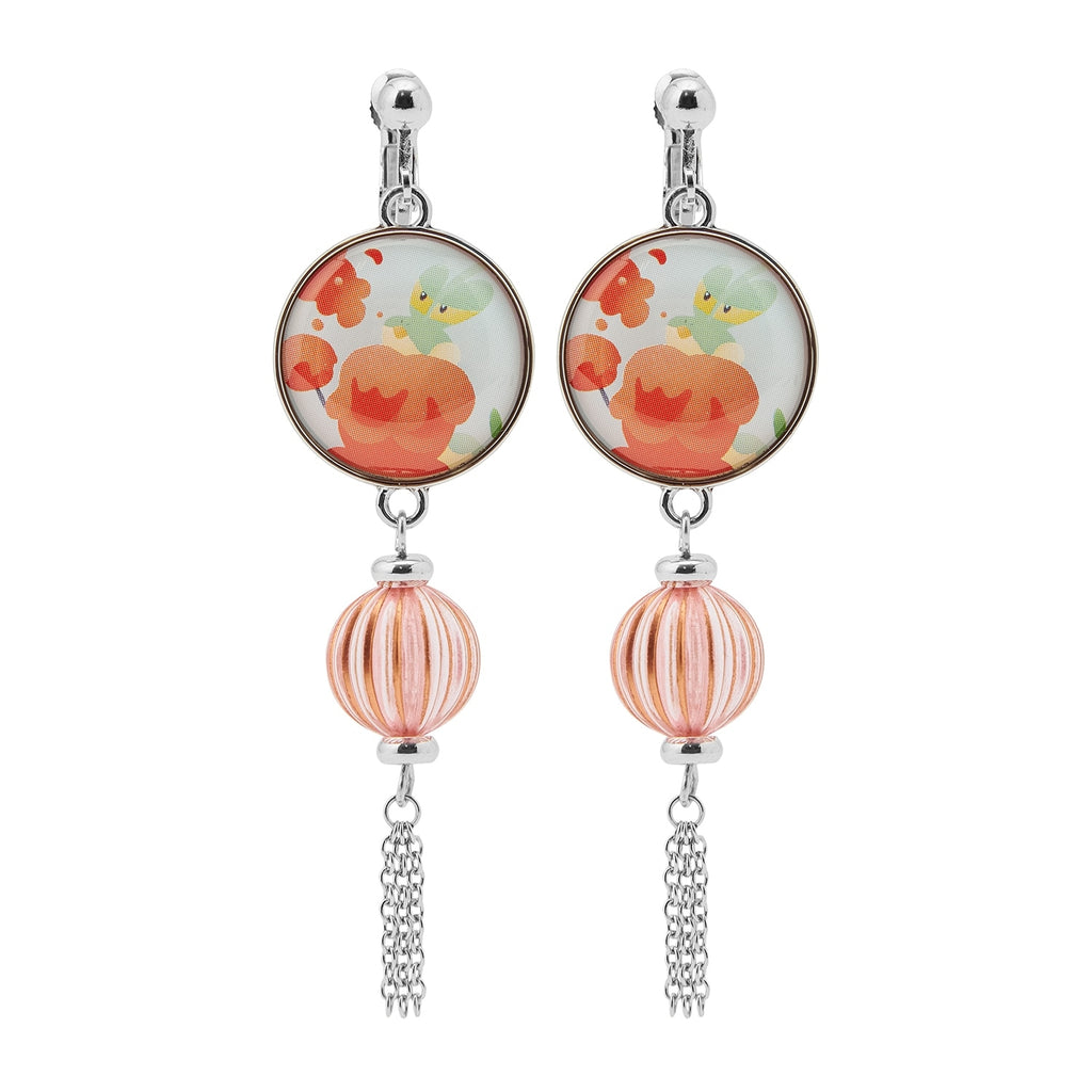 Pokemon earrings with summer festival kamichu design from Japan