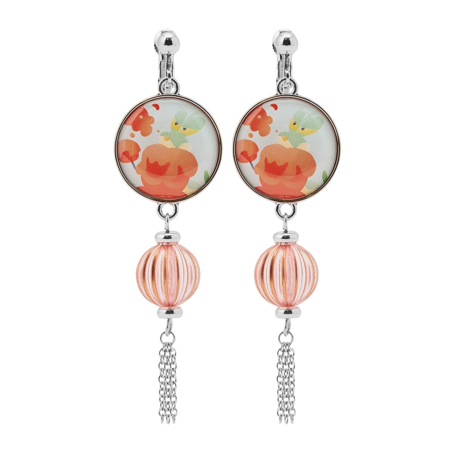 Pokemon earrings with summer festival kamichu design from Japan