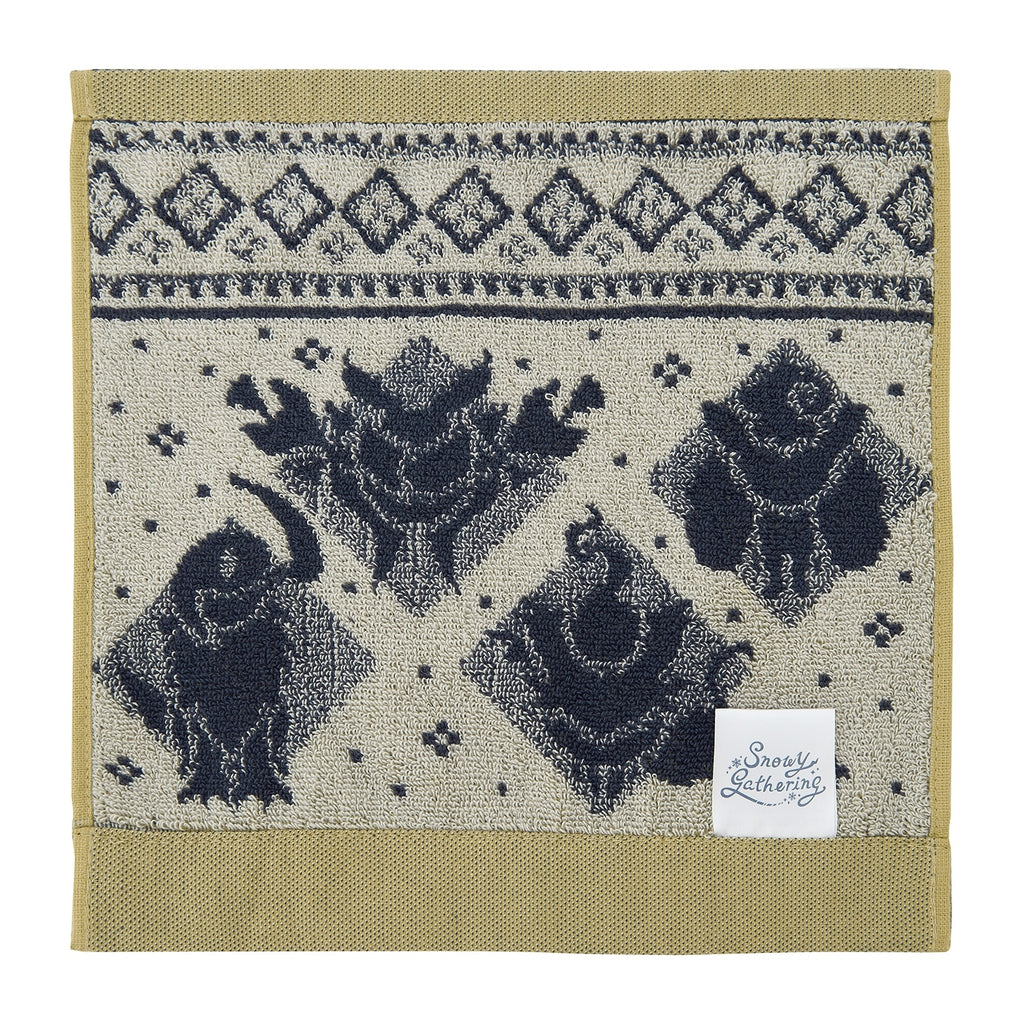 Authentic Japanese Pokemon Hand Towel with Snowy Gathering Jacquard pattern