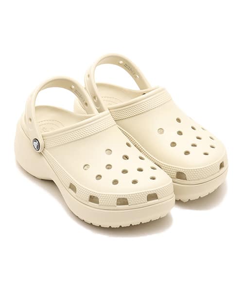 Crocs Classic Platform Clog W from Japan, white sneakers with platform sole