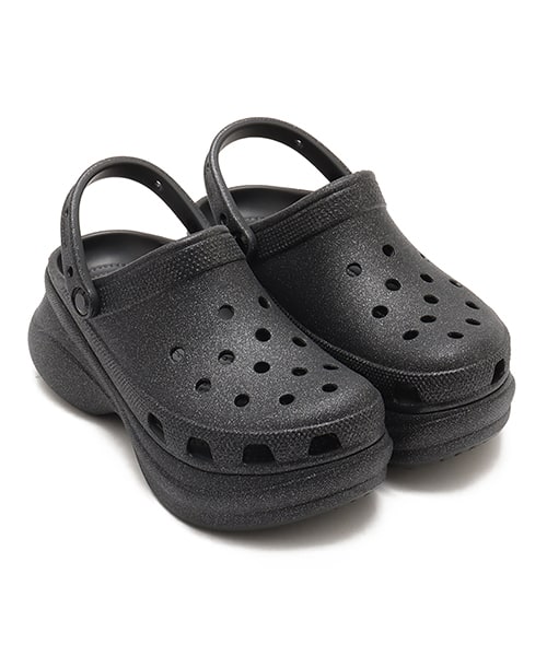 Crocs Bae Glitter Clog with glitter details, sourced from atmos Tokyo, Japan
