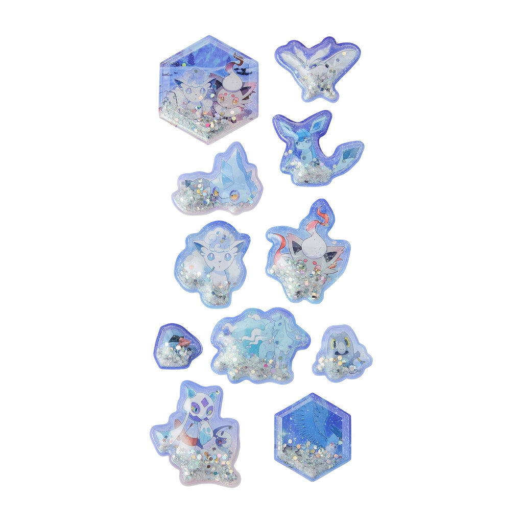 Pokemon Capsule Seal Snowy Gathering, official Japan merchandise with unique design