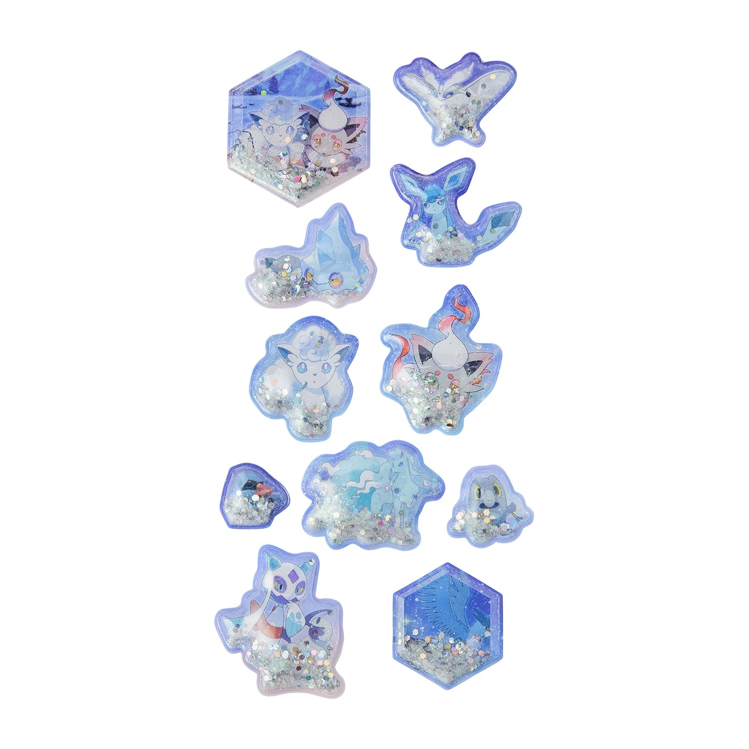Pokemon Capsule Seal Snowy Gathering, official Japan merchandise with unique design