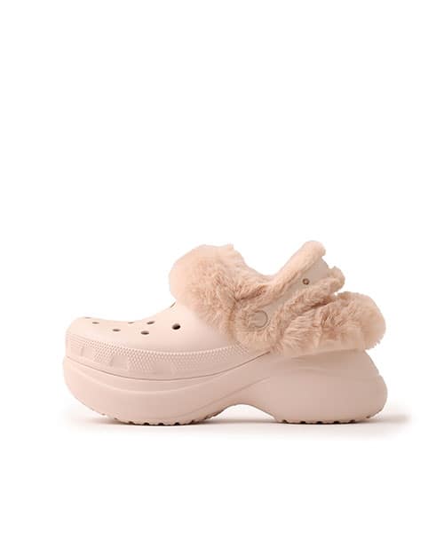 Crocs Bae Lined Clog from atmos Tokyo, featuring lined upper and colorful design, imported from Japan