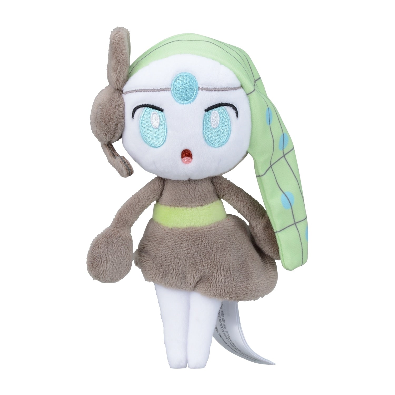 Authentic Pokémon Meloetta plush, Japan exclusive design, 12.5cm tall