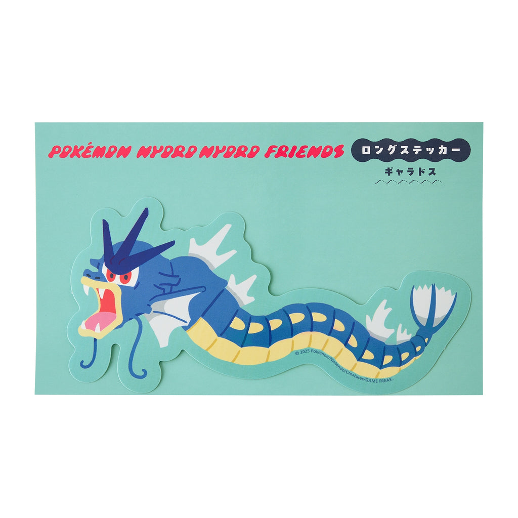Authentic Japanese Gyarados sticker, official Pokemon Center Japan product with detailed artwork