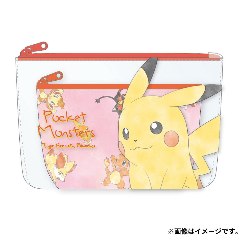 Pouch set Pikachu & fire type