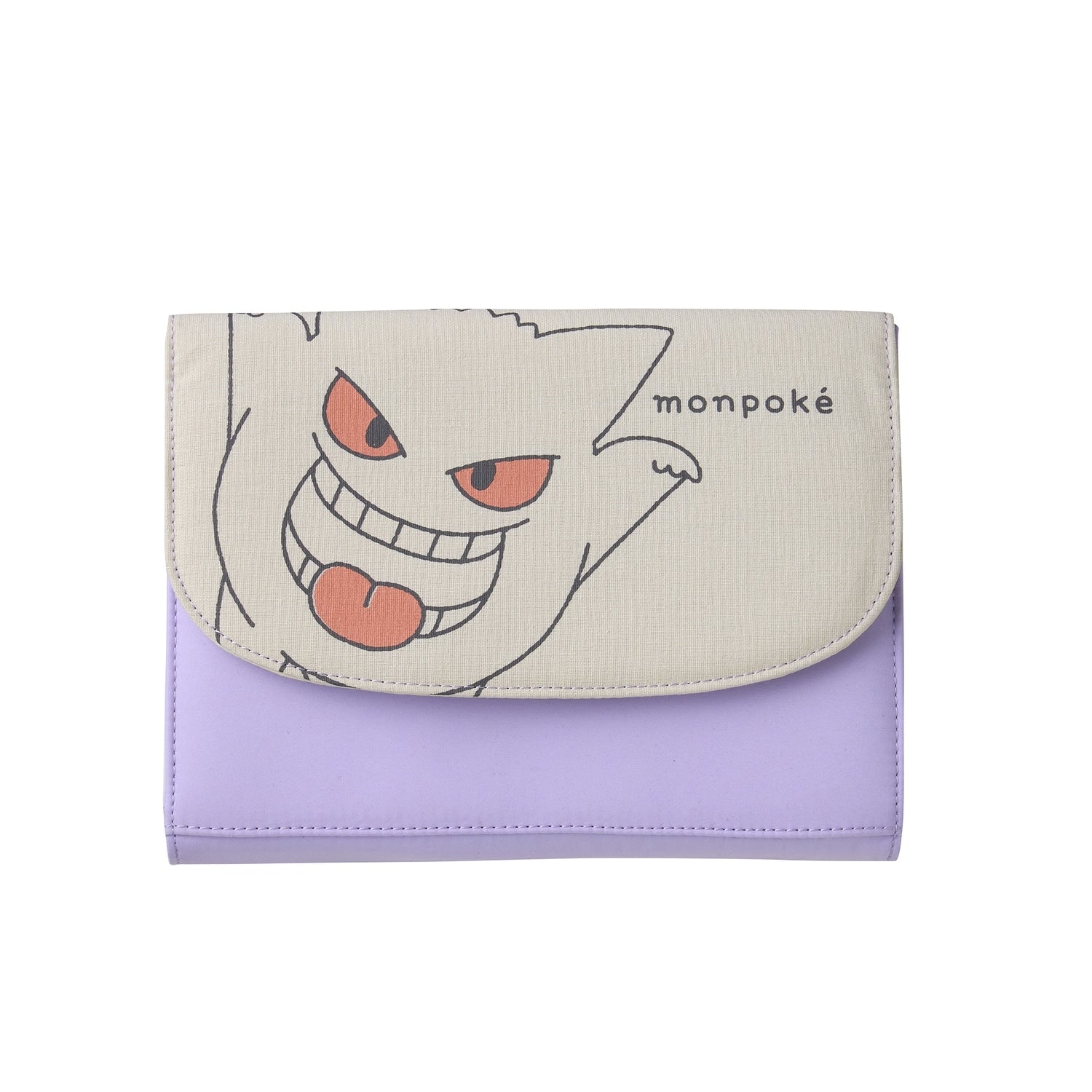 Monpoke Printed Mother and Child Notebook Case Purple