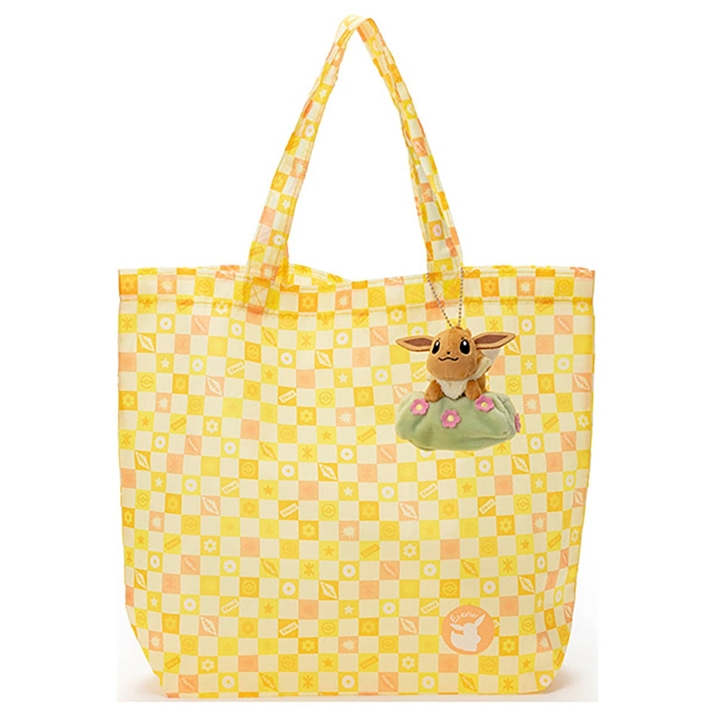 Authentic Japanese Eevee eco bag, front view with Pokemon logo