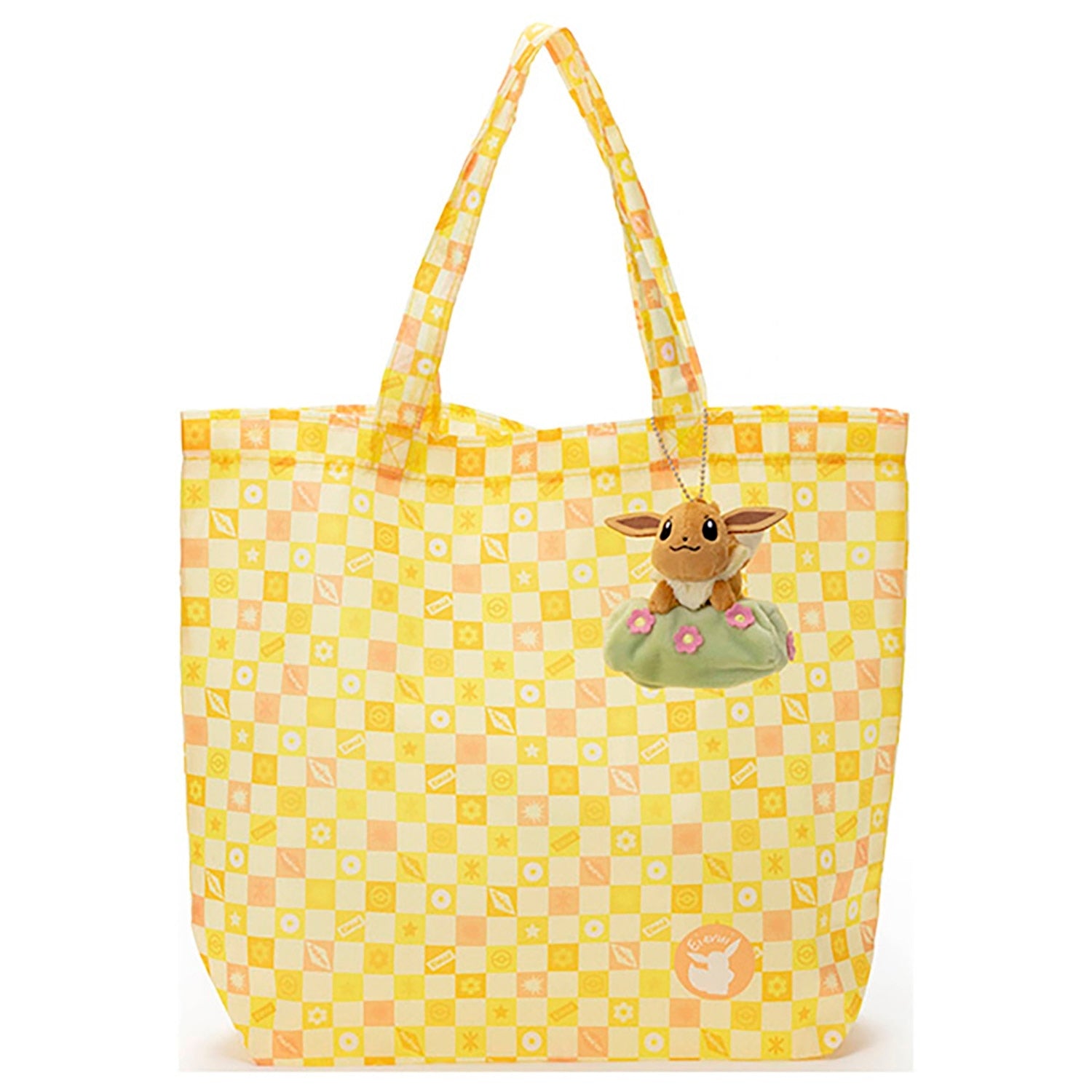 Authentic Japanese Eevee eco bag, front view with Pokemon logo