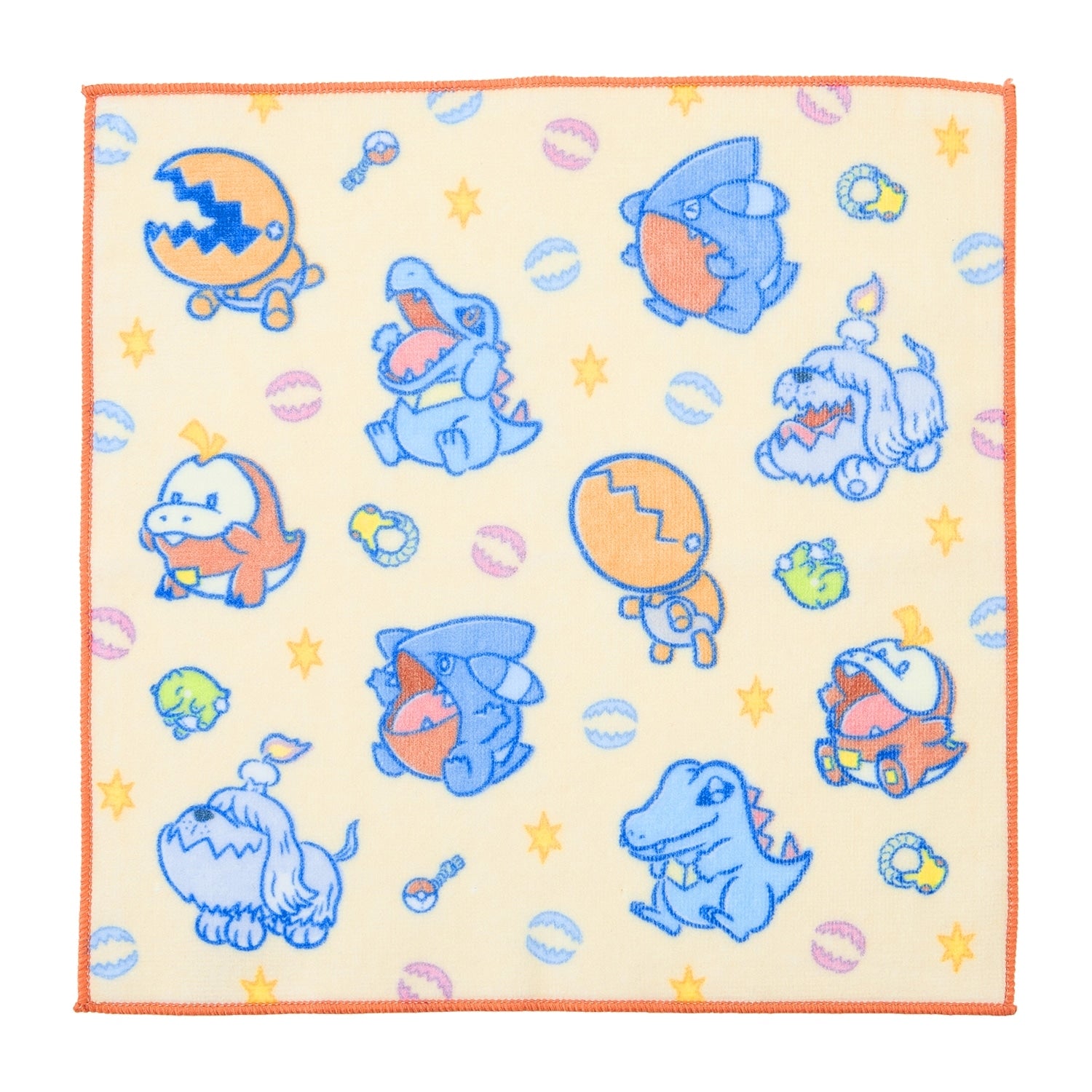 Pokemon hand towel with colorful characters from Japan