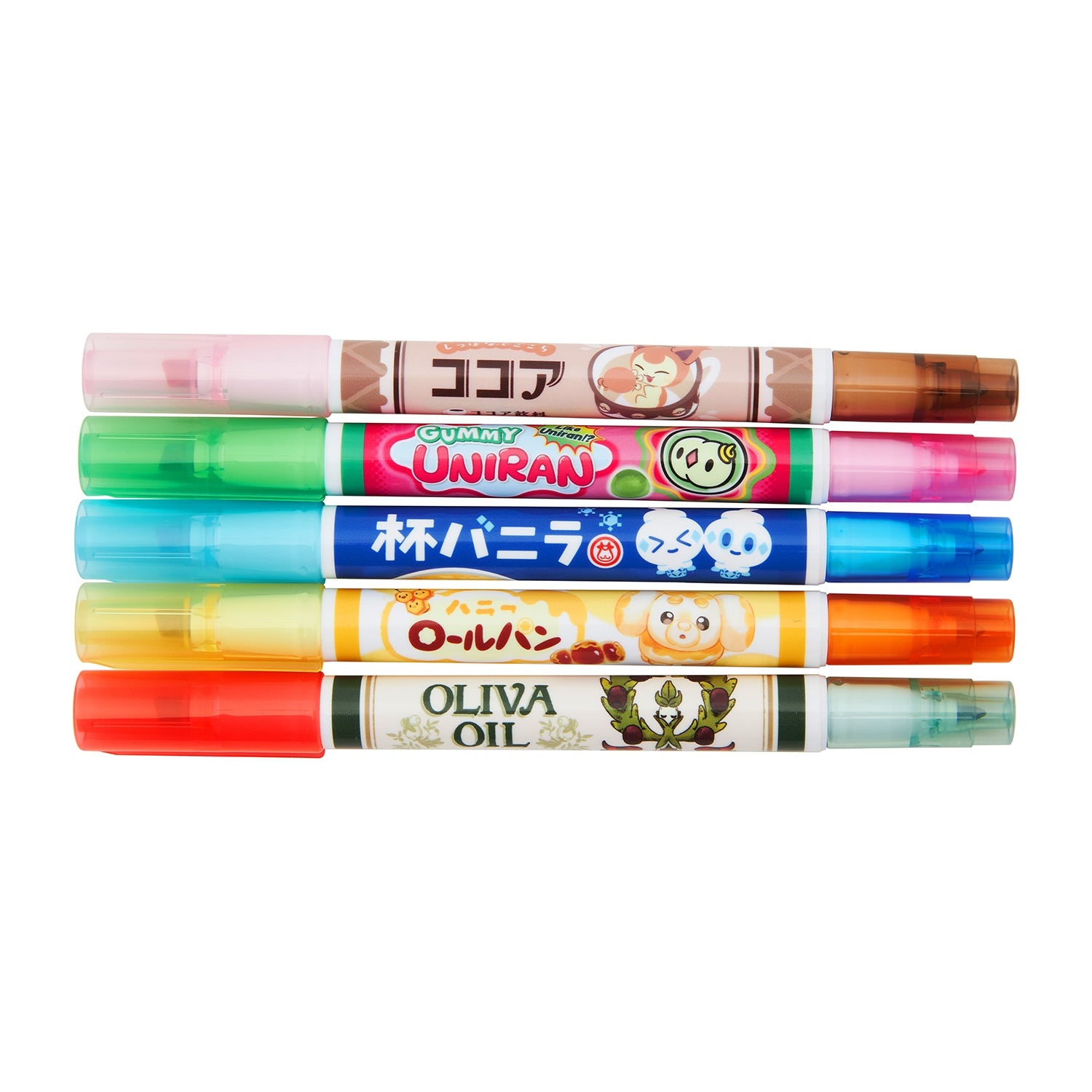 Twin Highlighter Set Pika Pika Mart with colorful tips from Japan
