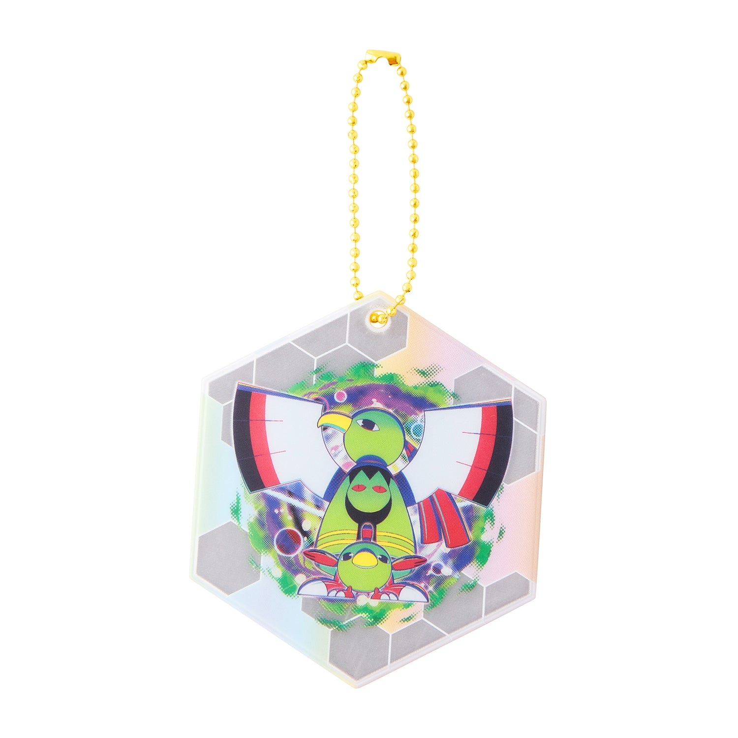 Authentic Pokemon Reflector keychain from Japan, featuring PSYCHO CYBER character