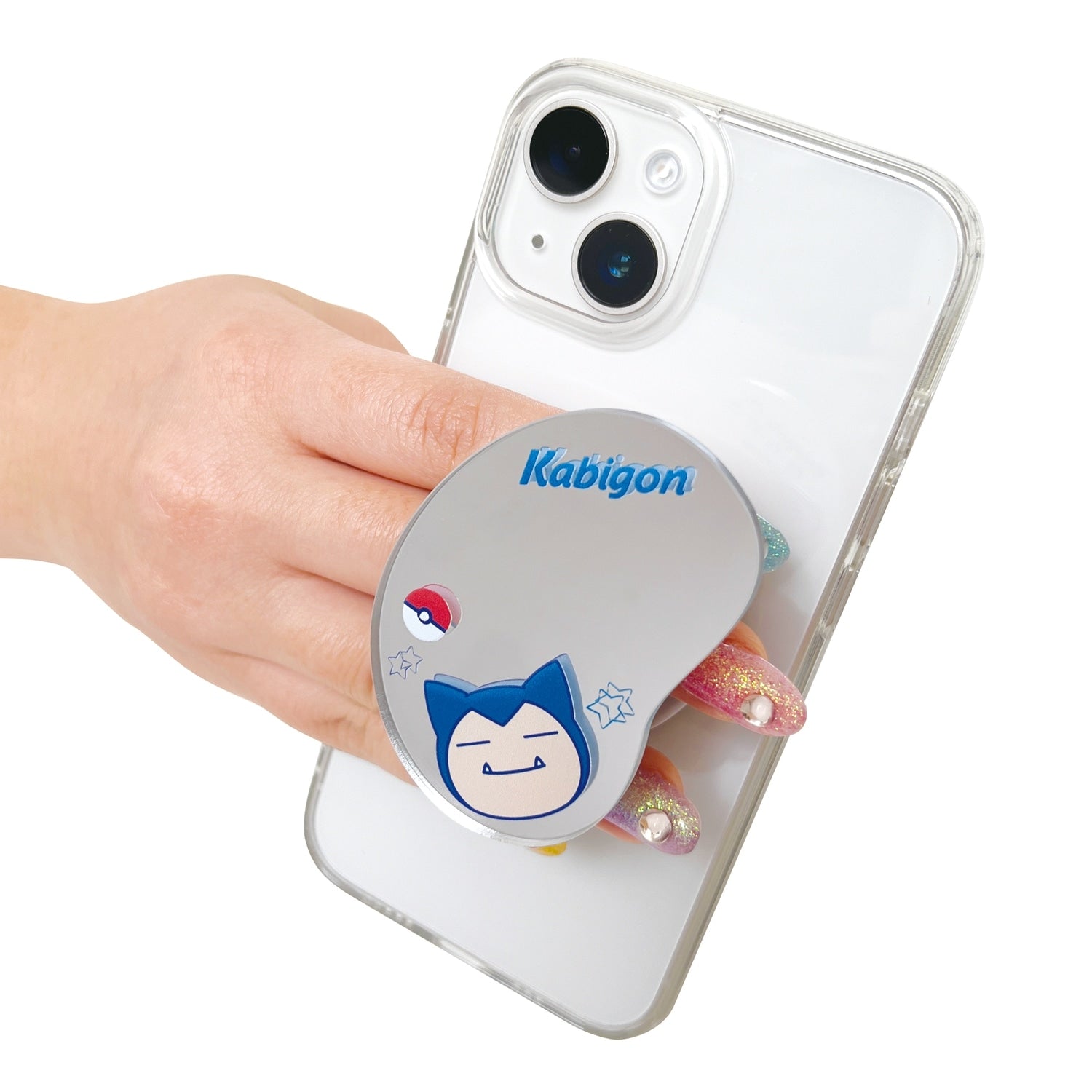 Smartphone grip with mirror Snorlax