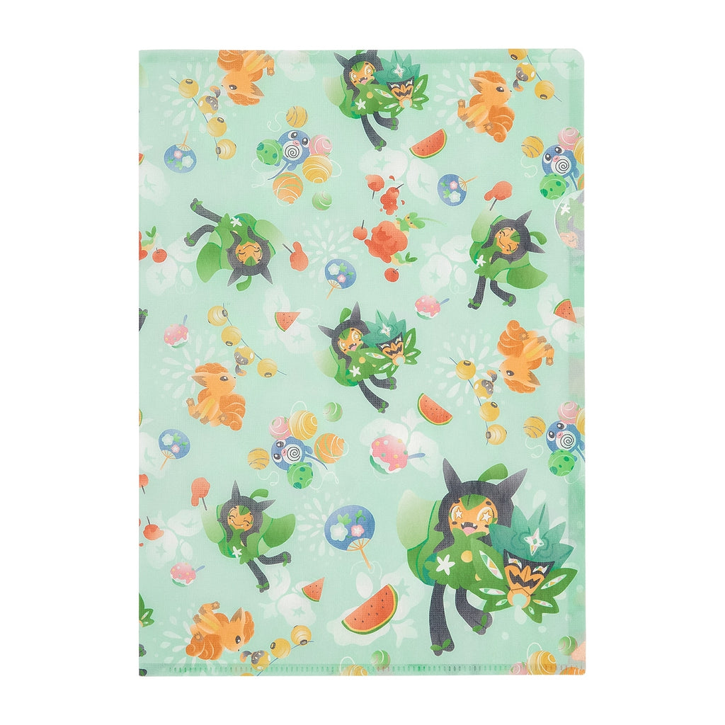 Japanese style A4 clear file Summer Festival
