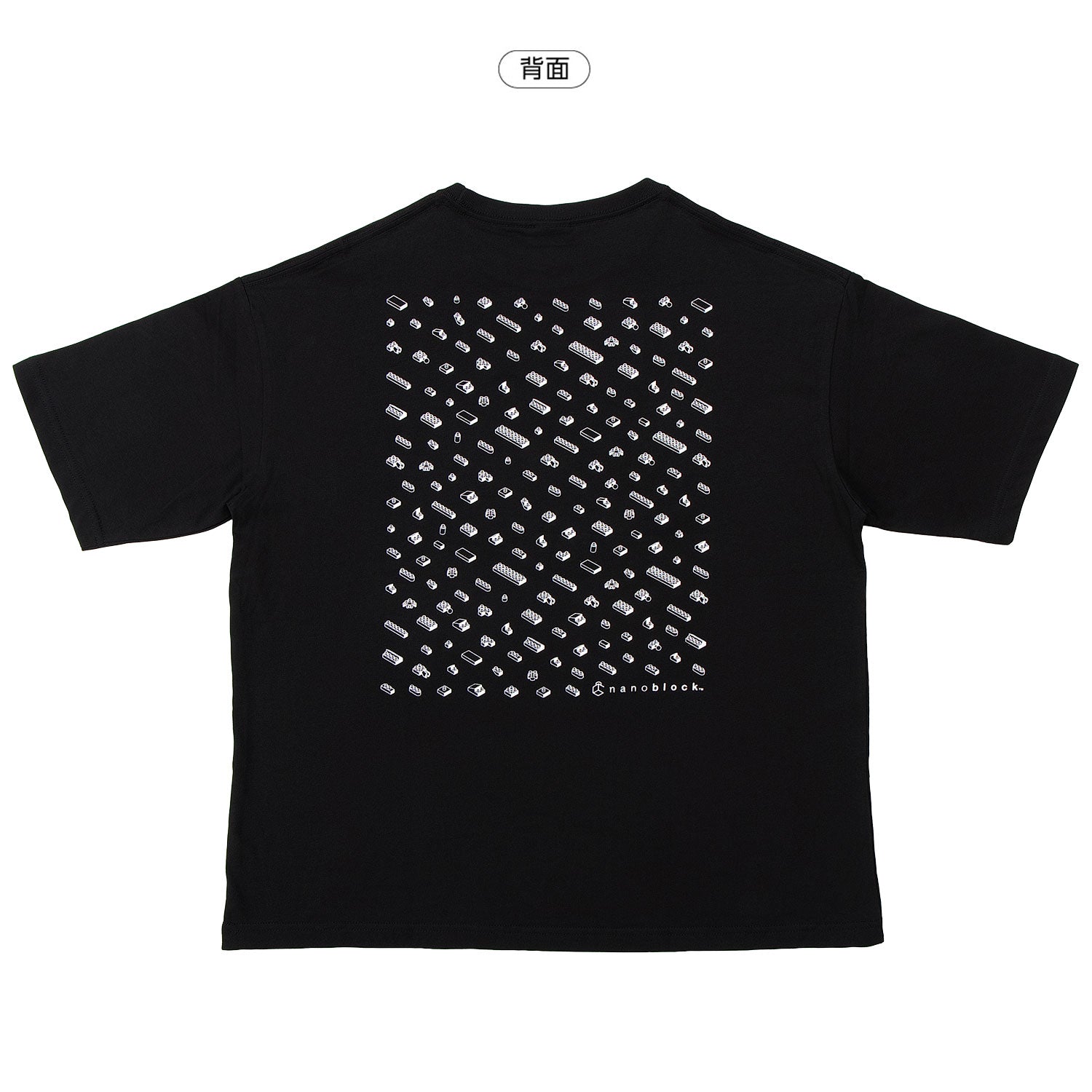 Nanoblock Big Silhouette T-shirt L (Black)
