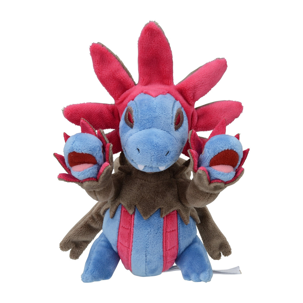 Sazandora Pokemon Plush 635, vibrant colors, made in Japan