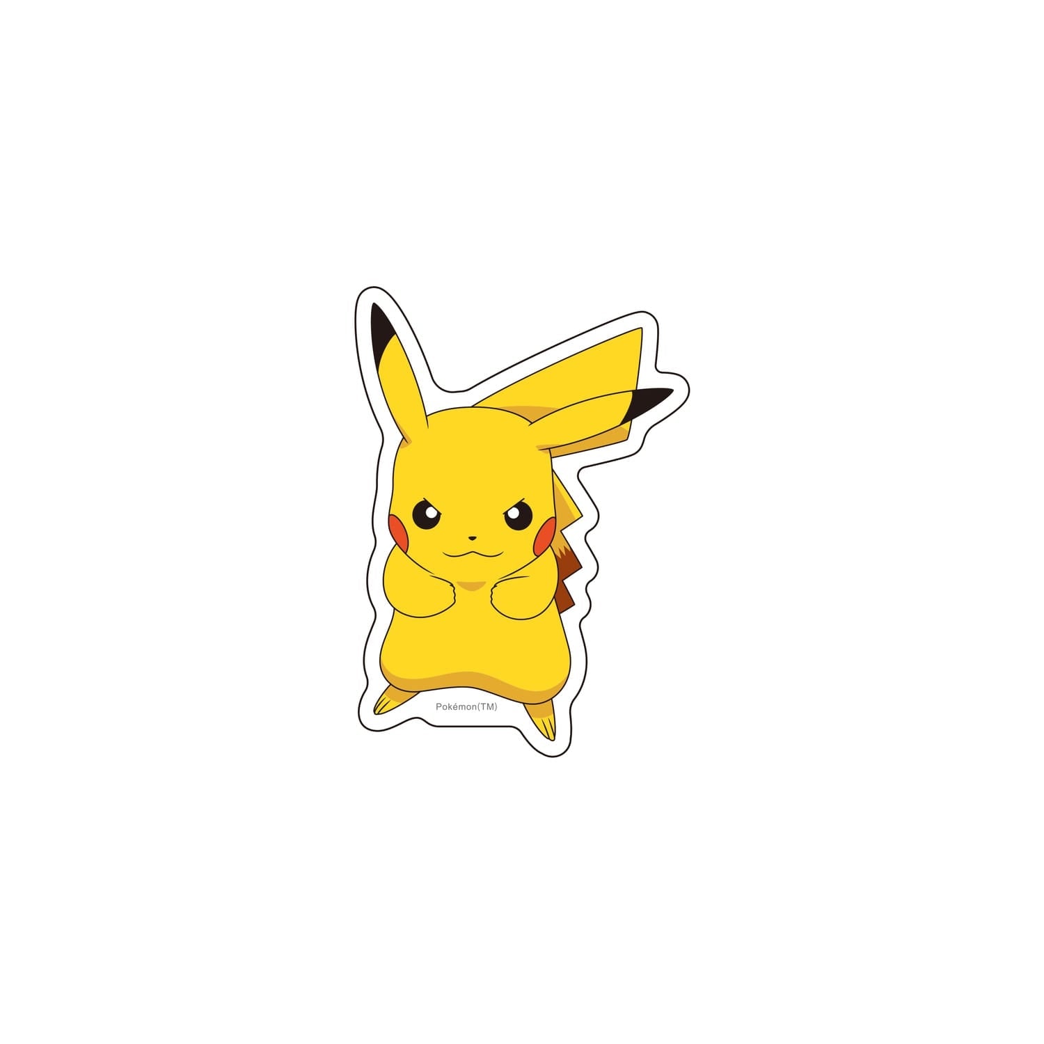 Close-up of Pikachu sticker, detailed artwork from Japanese Pokemon Center Online