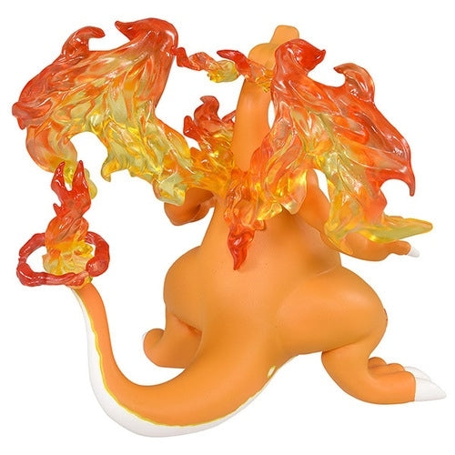 Detailed Moncolle Charizard figure from Japan, back view