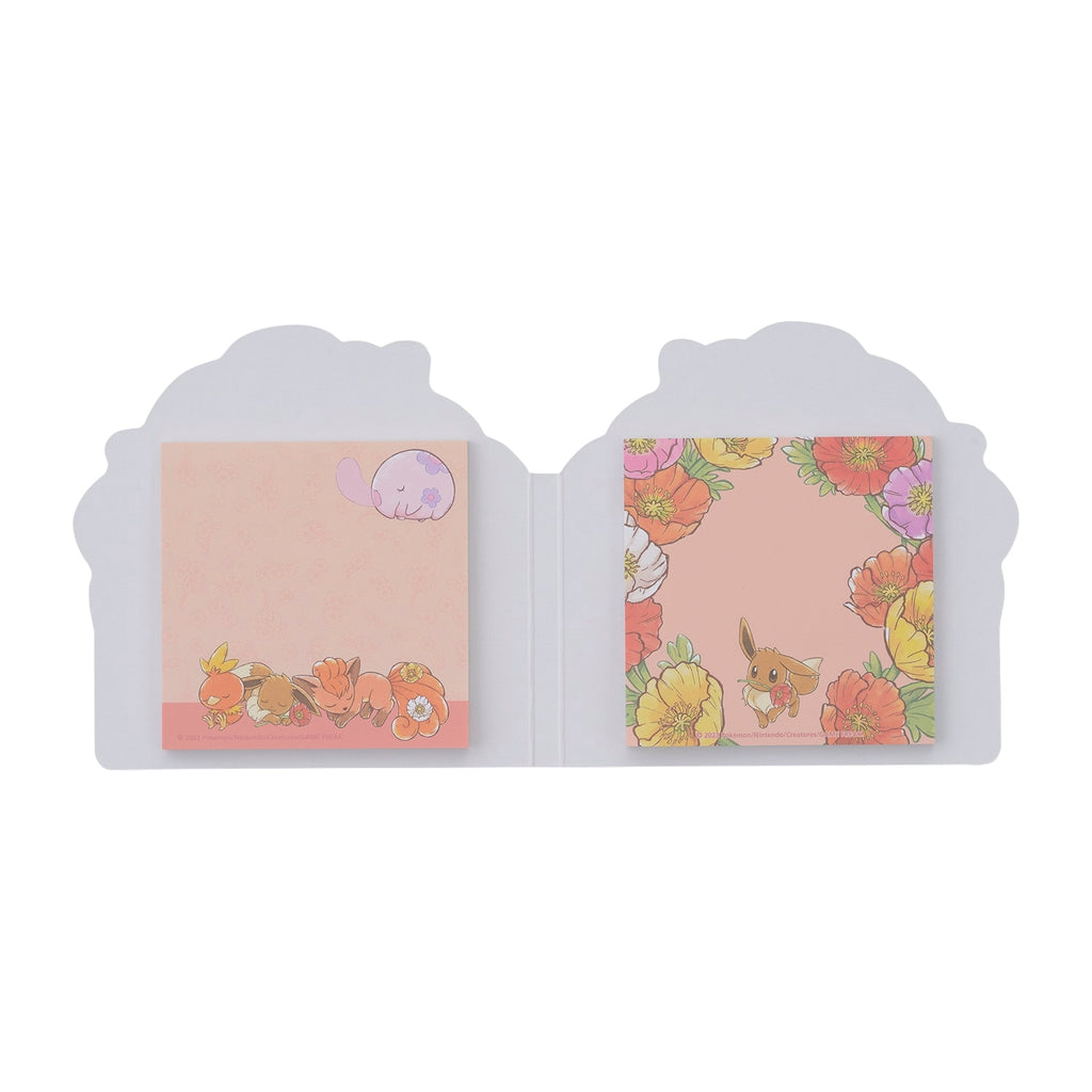 Die-cut Memo Fleur de Coquelicot packaging and design from official Pokemon Center Japan