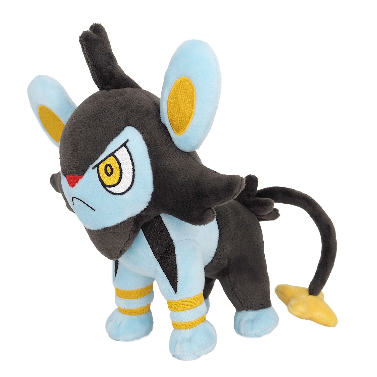 Pokemon Luxio plush toy with bright yellow fur from Japan
