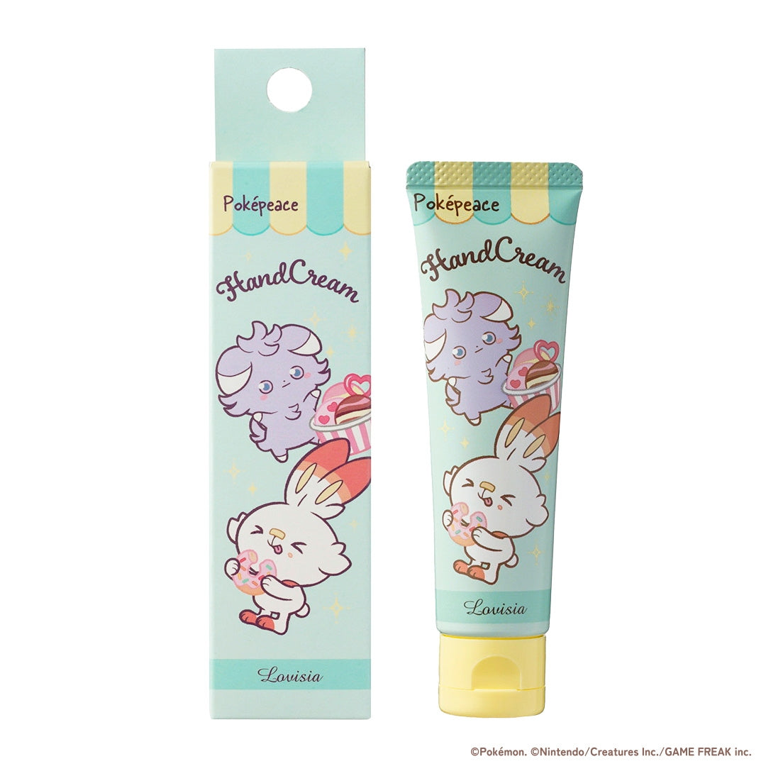 Poke Peace Hand Cream Hibani & Nyasper from Japan, featuring Scorbunny design