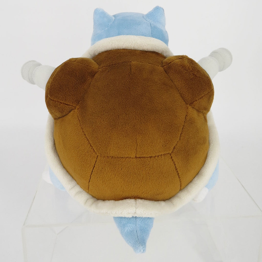 Pokemon Blastoise plushie from Japan, sitting pose with water effect
