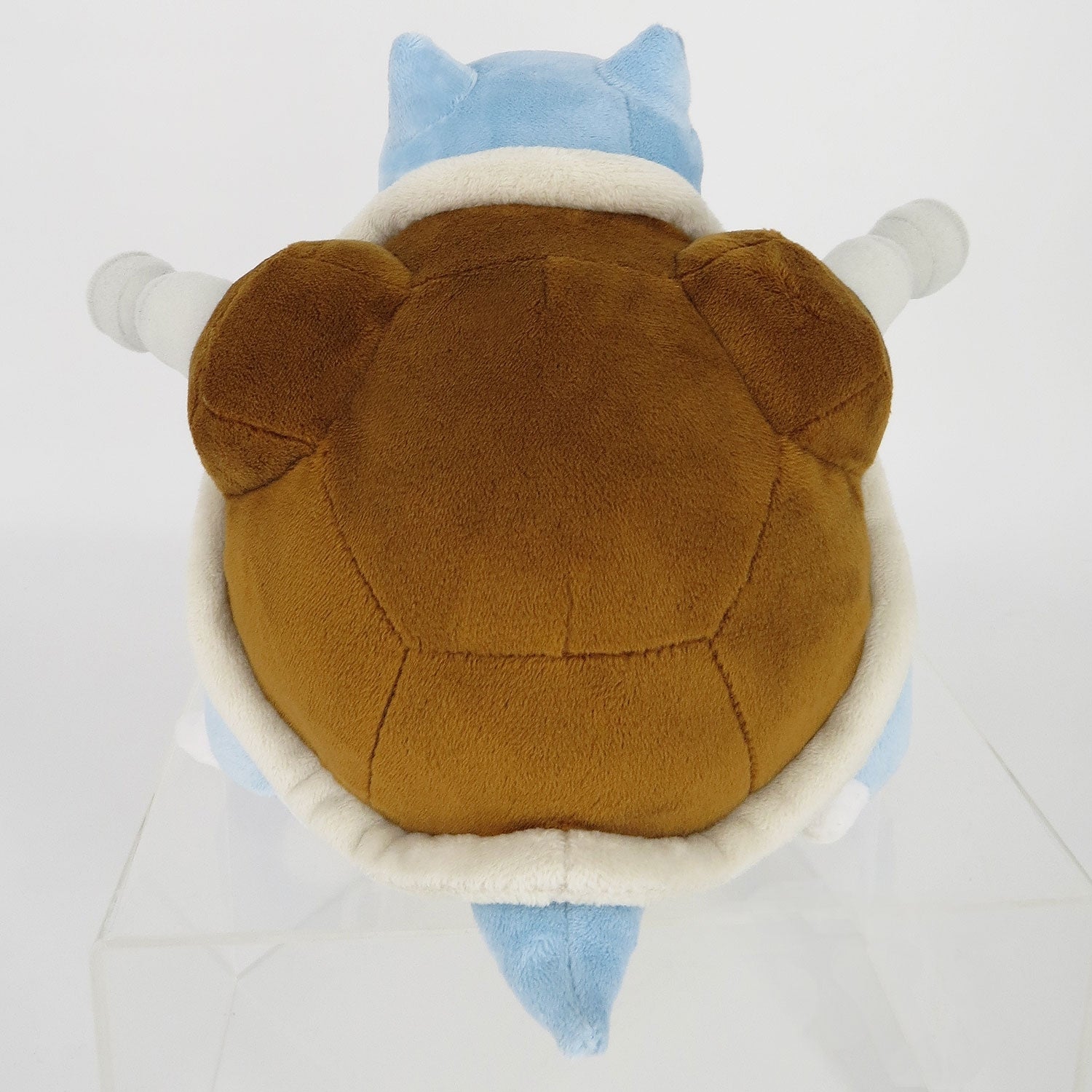 Pokemon Blastoise plushie from Japan, sitting pose with water effect