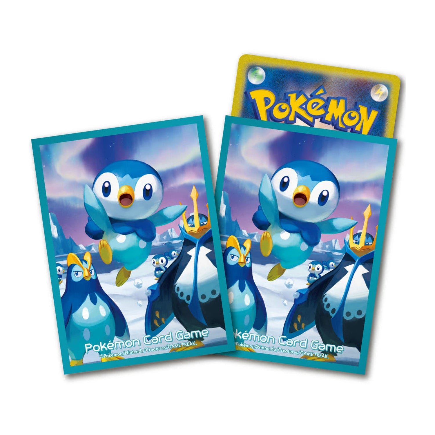 Pokémon TCG Deck Shield Sleeves | Piplup, Prinplup & Empoleon