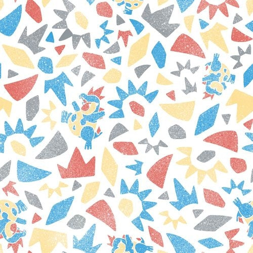 Authentic Japanese SARASA Pokémon Shirts with Croconaw, Water-type Pokémon design from Japan
