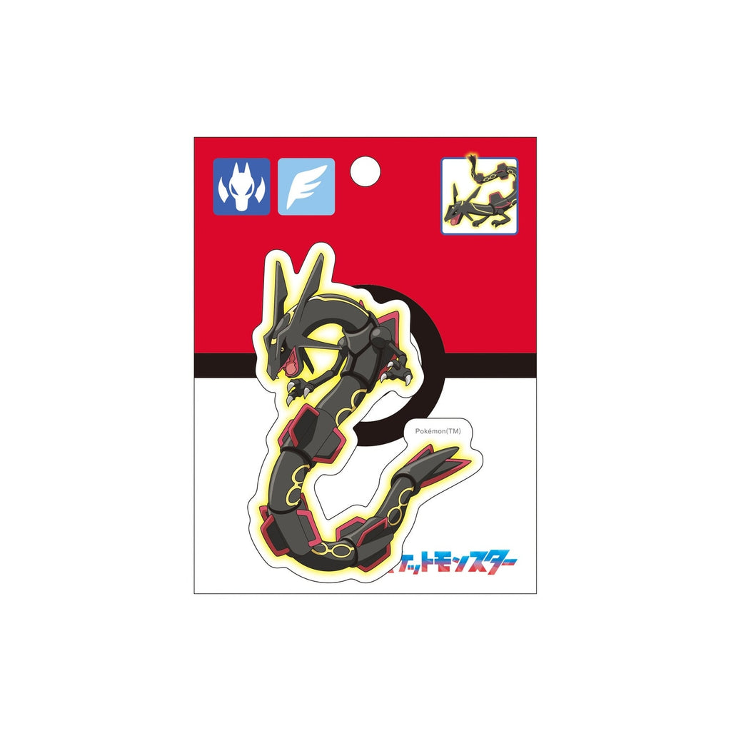 Black Rayquaza sticker with official artwork from Japan