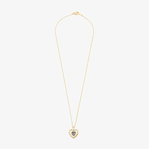 atmos pink heart necklace with chain, authentic Japanese sneaker accessory from Japan