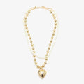 atmos pink Ball Chain & Pearl Necklace
