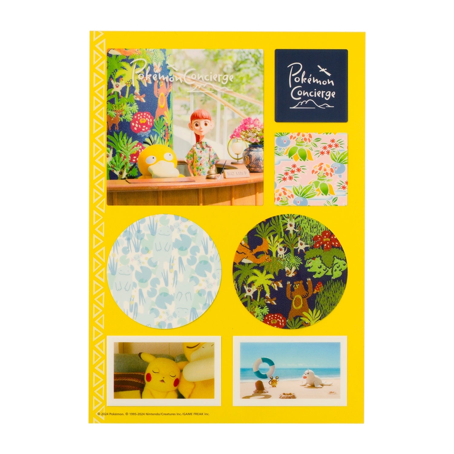 Pokemon Concierge Vendor sticker set from Japan, featuring colorful characters