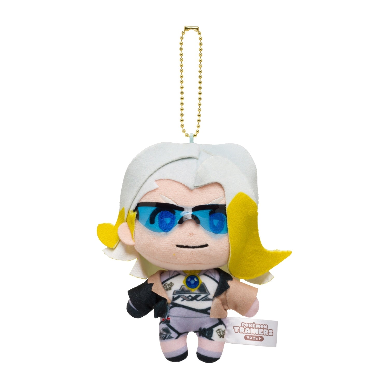 Mascot POKÉMON TRAINERS Makwa figure from Japan, cute facial expression