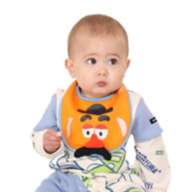 [Baby Doll] Potato Head Pop-up Bib 4605 / Baby Baby Gift Present Baby Items 3D Motif Snap Button Included (Adjustable to 2 Levels) Reversible Specifications Polyurethane Coating Process