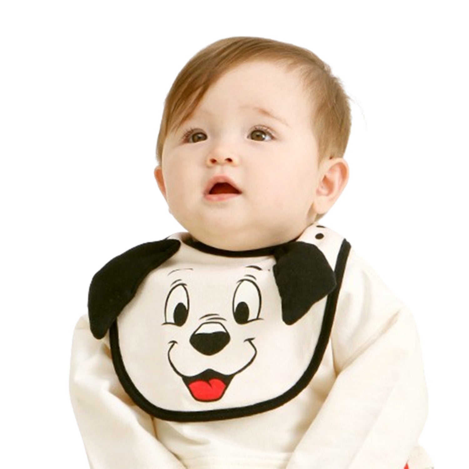 [Baby Doll] 101 Dalmatians Pop-up Bib 4605 / Baby Baby Gift Present Baby Items 3D Motif Snap Button Included (Adjustable to 2 Levels) Reversible Specifications Polyurethane Coating Process