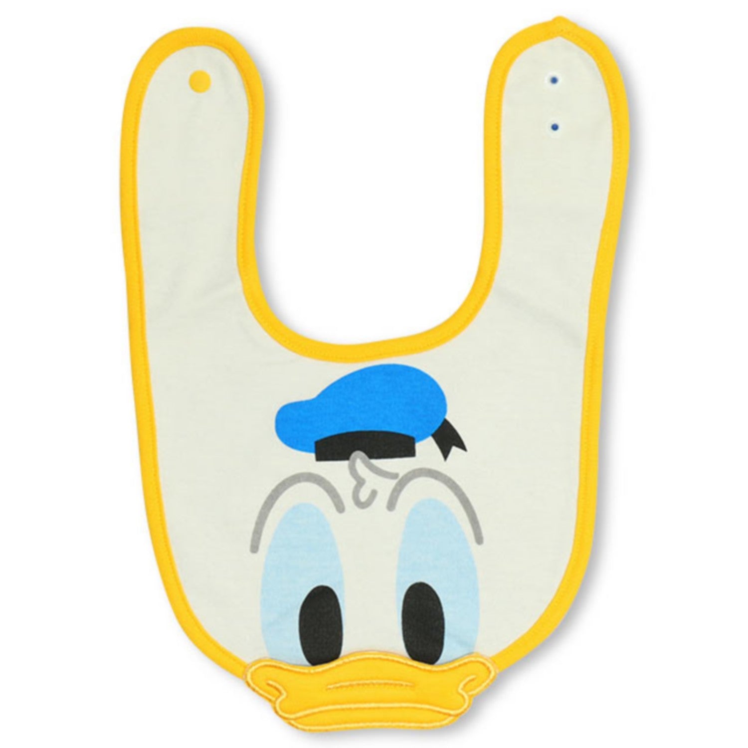 [Baby Doll] Donald Pop-up Bib 5347 / Baby Baby Gift Present Baby Items 3D Motif Snap Button Included (Adjustable to 2 Levels) Reversible Specifications Polyurethane Coating
