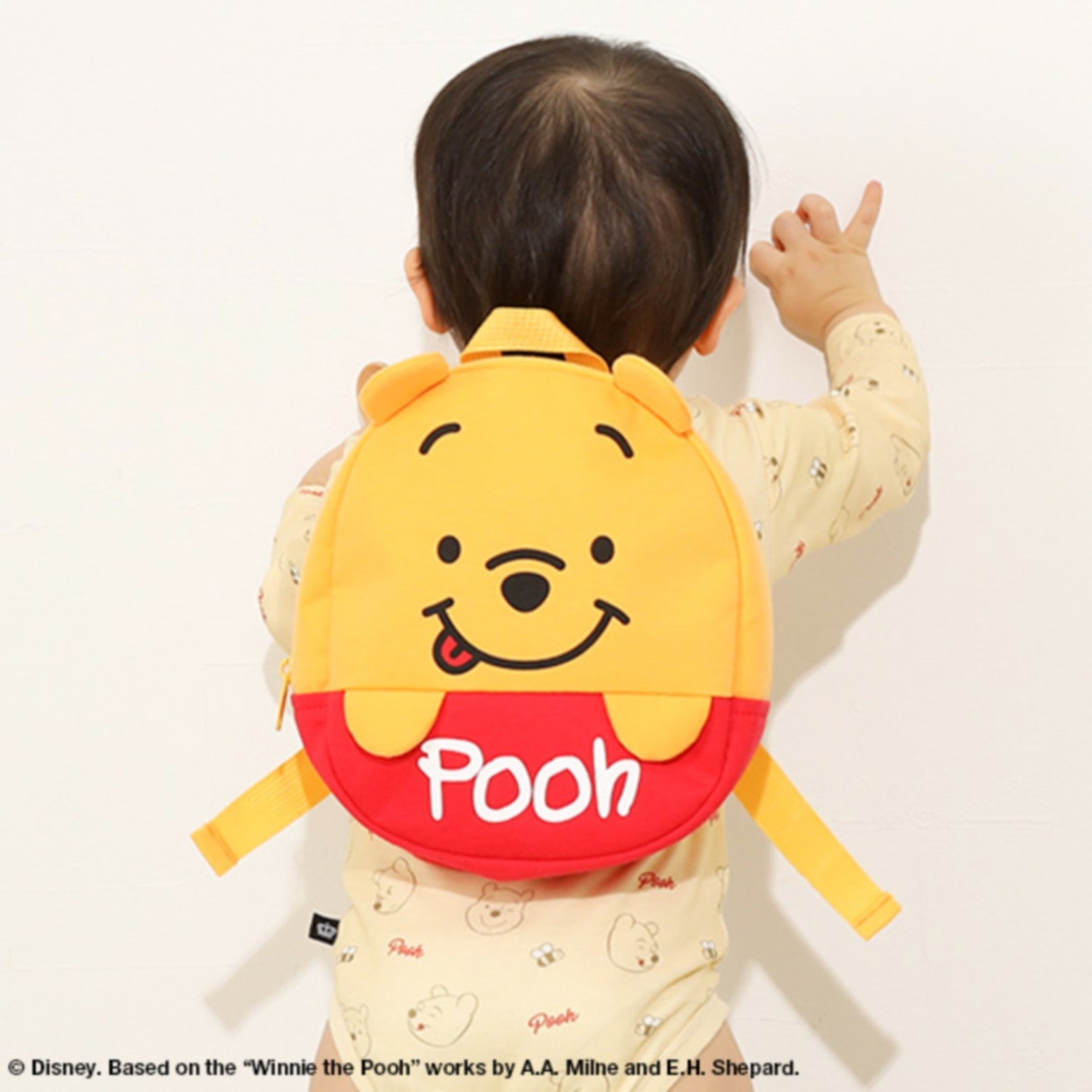 [Baby Doll] Pooh Baby Backpack 7877 / Capacity approx. 4 liters Shoulder belt (chest strap included) Length Adjustable Baby Baby Gift Gift Baby Items
