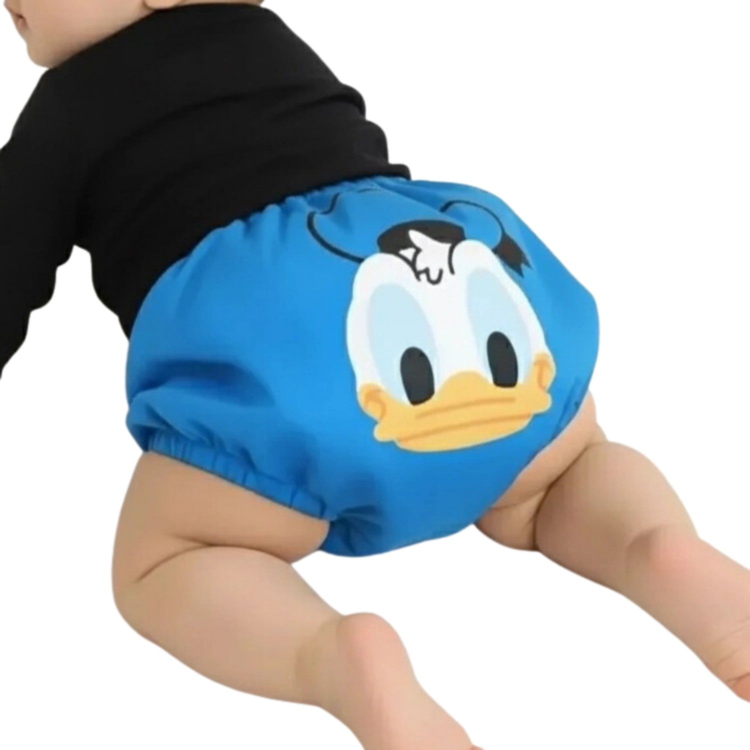 [Baby Doll] Donald Character Baby Bloomers 7909 / Waist Circumference 38cm Baby Size Baby Baby Shower Gift Present Baby Clothes 3D Motif Fully Elastic Waist 100% Cotton
