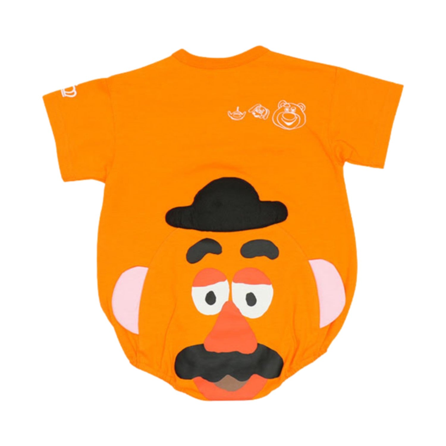 [Baby Doll] Potato Head Chubby Romper 8207B / 70-80cm Baby Size Baby Baby Gift Present Baby Clothes Short Sleeve 3D Motif Tenjiku Material